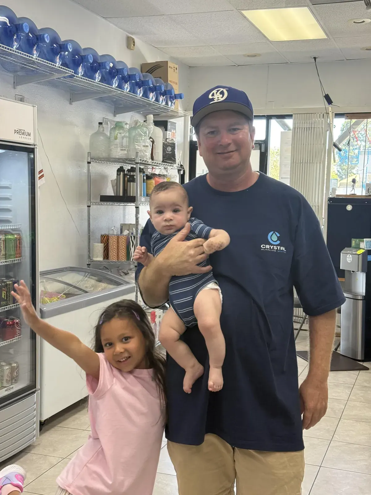 Crystal Alkaline Water family team at 8003 Archibald Ave, Rancho Cucamonga, CA